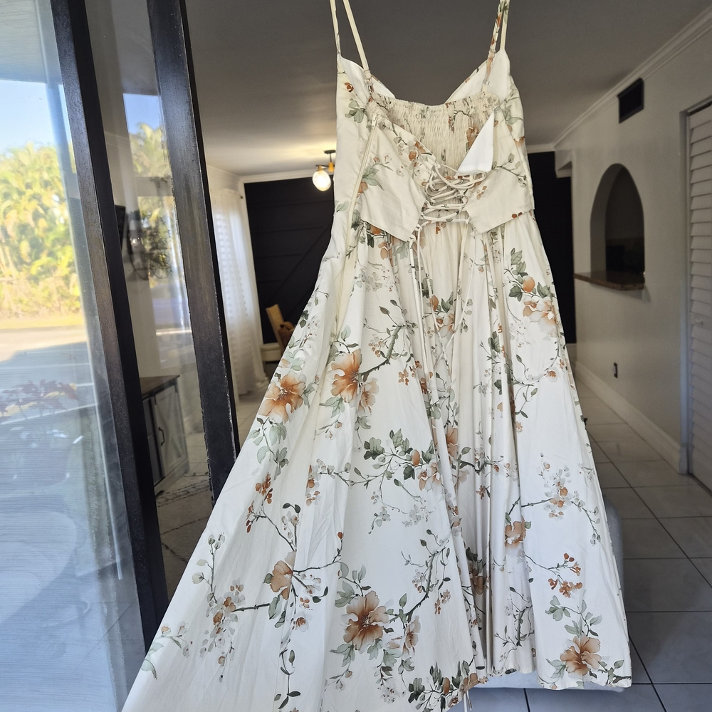 Windsor Floral Cream Maxi Dress